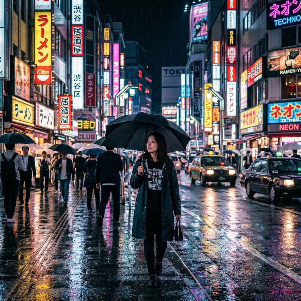 Neon Shadows of Shinjuku
