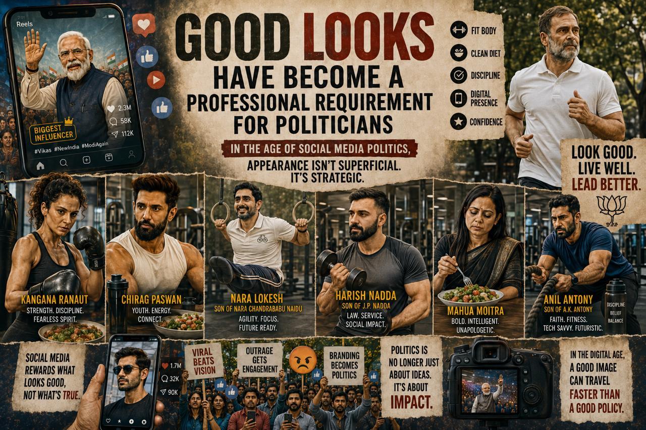 LOOKS HAS BECOME A PROFESSIONAL REQUIREMENT FOR POLITICIANS LIKE ACTORS