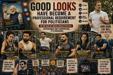 LOOKS HAS BECOME A PROFESSIONAL REQUIREMENT FOR POLITICIANS LIKE ACTORS